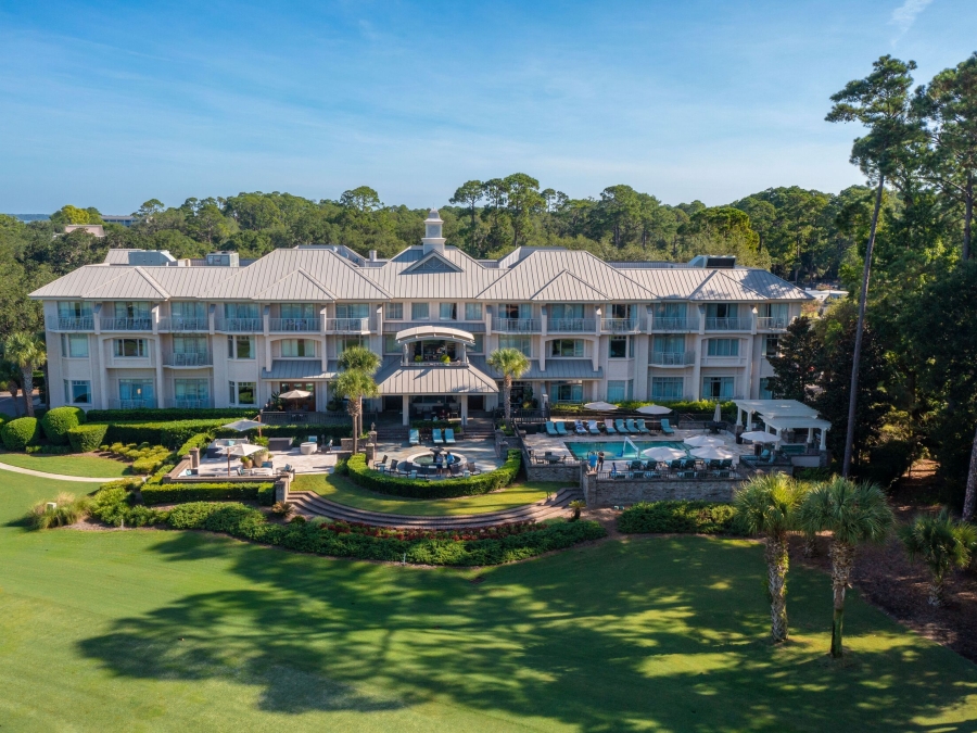 Ariel image of the Sea Pines Inn & Club 