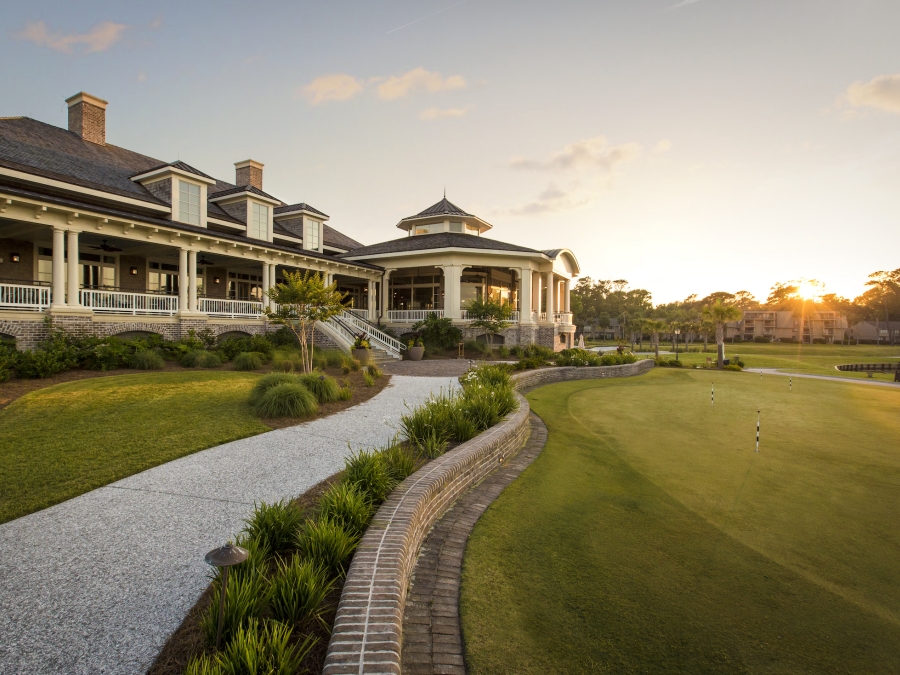 Image of a path to the plantation golf club 