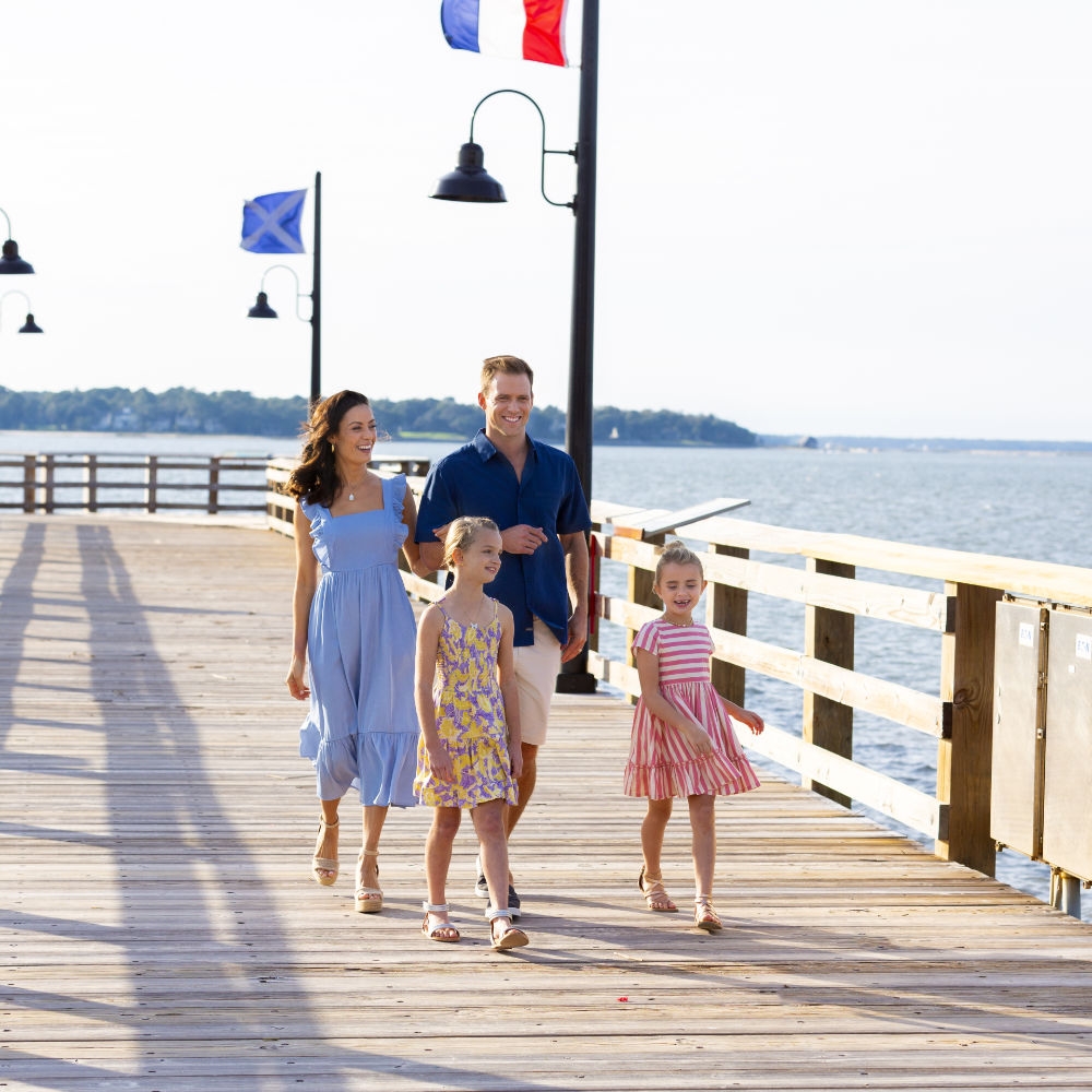 Harbour Town Pier with family